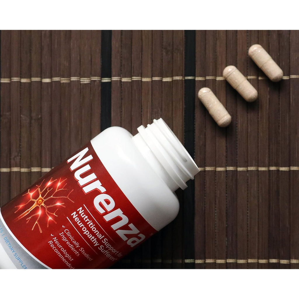 Vita Sciences Nurenza Neuropathy Relief Supplement 40X Strength Natural R-ALA Form for Nerve Health, Fast Repair W/Vitamins, Antioxidants Revitalizing Feet, Hands, Legs, and Toes. 60 Ct.