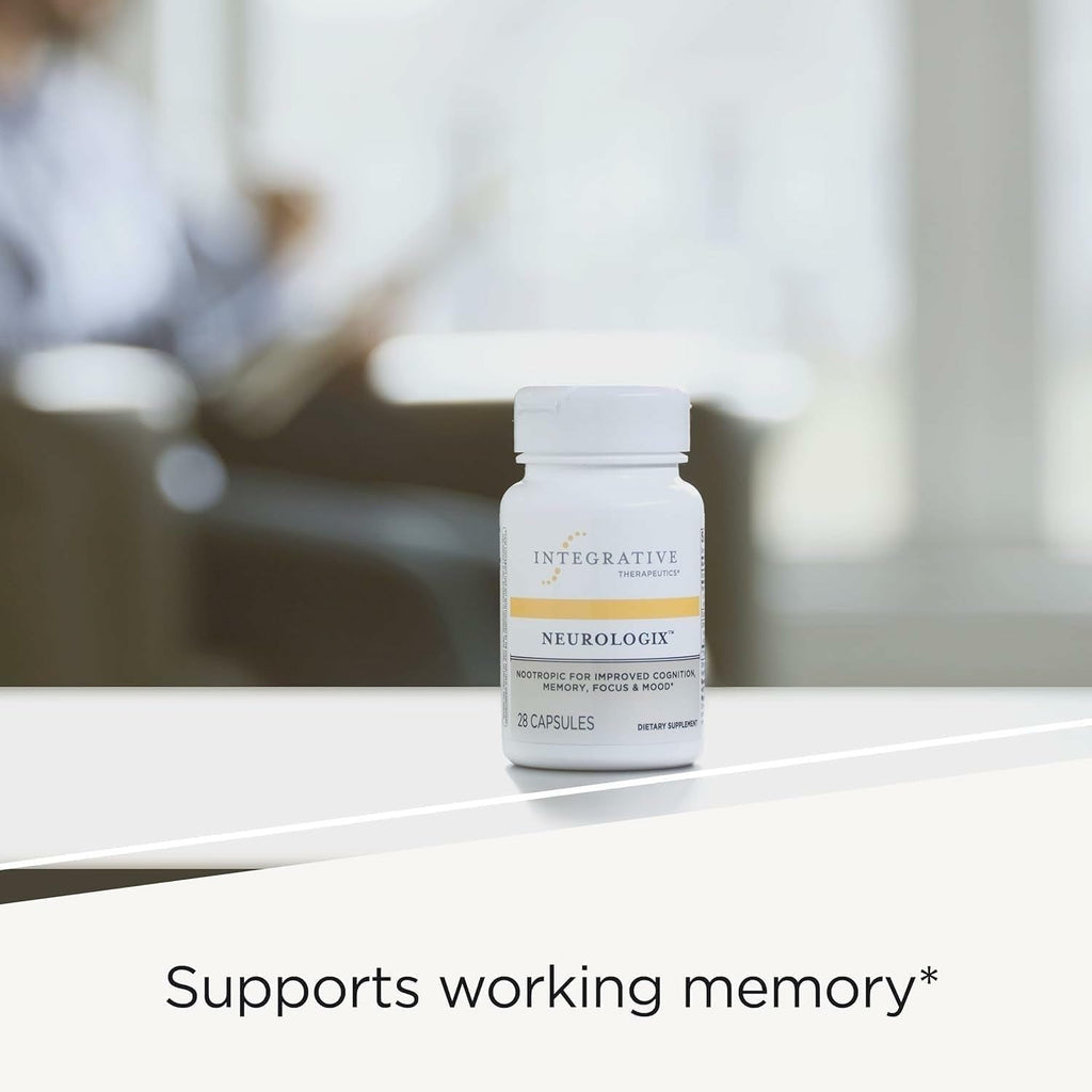 Integrative Therapeutics Neurologix - with Saffron and Cdp-Choline - Nootropic Supplement for Brain Health*- Focus* - Memory Support* - Vegan, Gluten-Free & Dairy-Free - 120 Capsules (60 Servings)