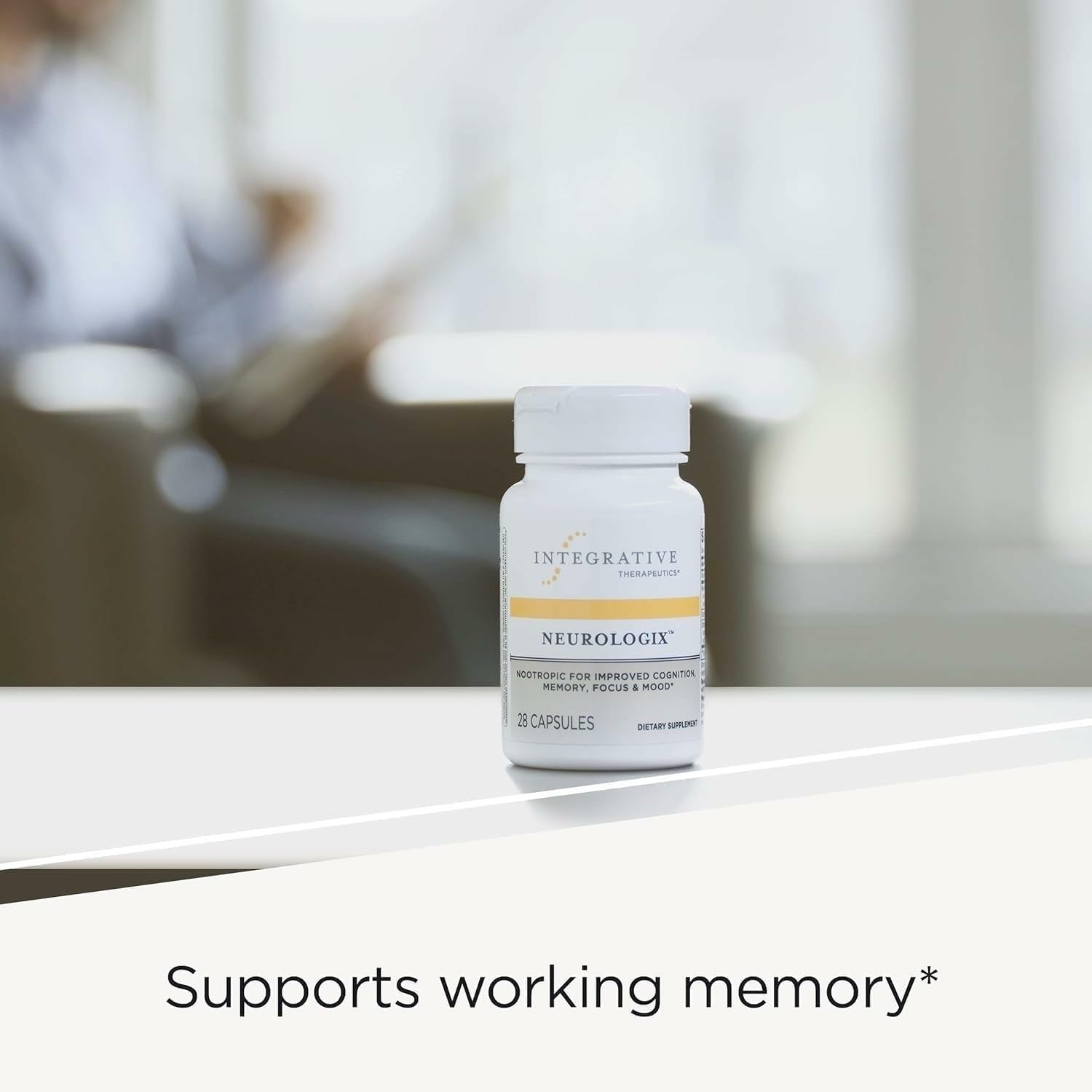 Integrative Therapeutics Neurologix - with Saffron and Cdp-Choline - Nootropic Supplement for Brain Health*- Focus* - Memory Support* - Vegan, Gluten-Free & Dairy-Free - 120 Capsules (60 Servings)