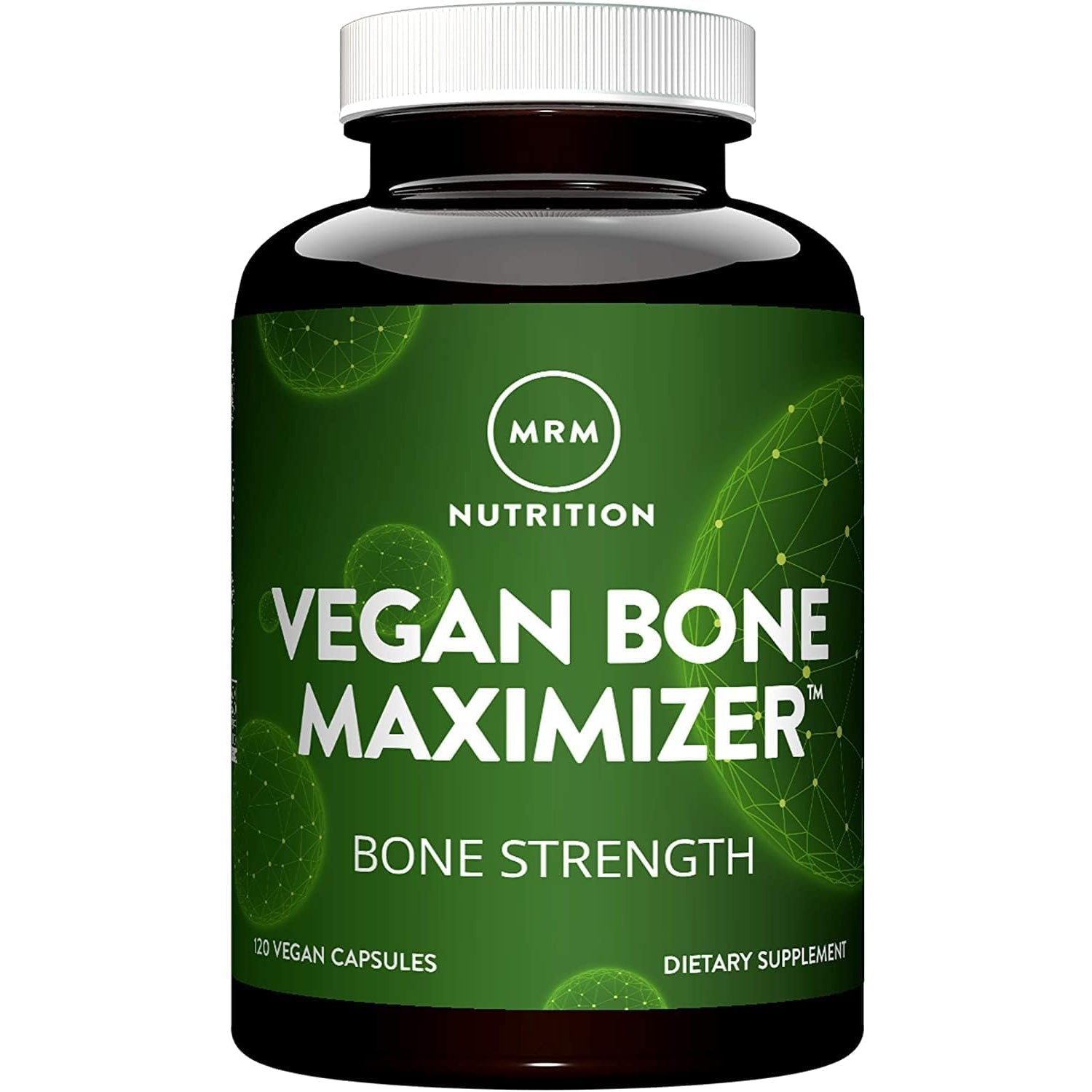 MRM Nutrition Vegan Bone Maximizer- for Women & Men - Calcium & Mineral Complex with Organic Calcified Algae, Vitamin D3, Vitamin K1 & K2, Magnesium, & Zinc for Healthy Bones, Supplement - 30 Servings