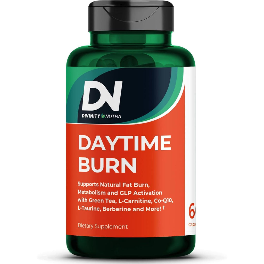 Daytime Fat Burner Supplement for Men & Women,Weight Loss Pills for Women, with Green Tea Extract, Co-Q10, Turmeric, Berberine,Bitter Melon for Metabolism Appetite Support 60 Capsules