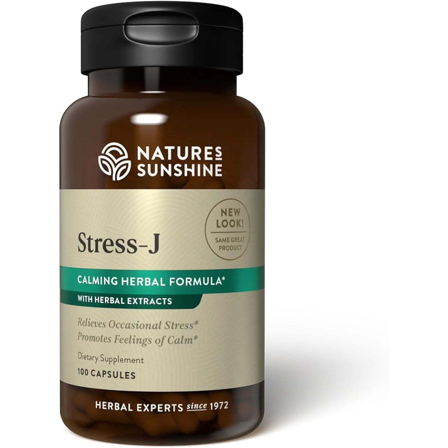 Nature'S Sunshine Stress-J, 100 Capsules | This Natural Stress Relief Formula Promotes Feelings of Calm and Helps with Occasional Stress