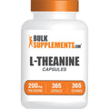 Bulksupplements.Com L-Theanine Capsules - L-Theanine Supplement, L-Theanine 200Mg, Theanine Pills - Amino Amino Supplement, Gluten Free - 1 Theanine Capsule per Serving, 365 Capsules