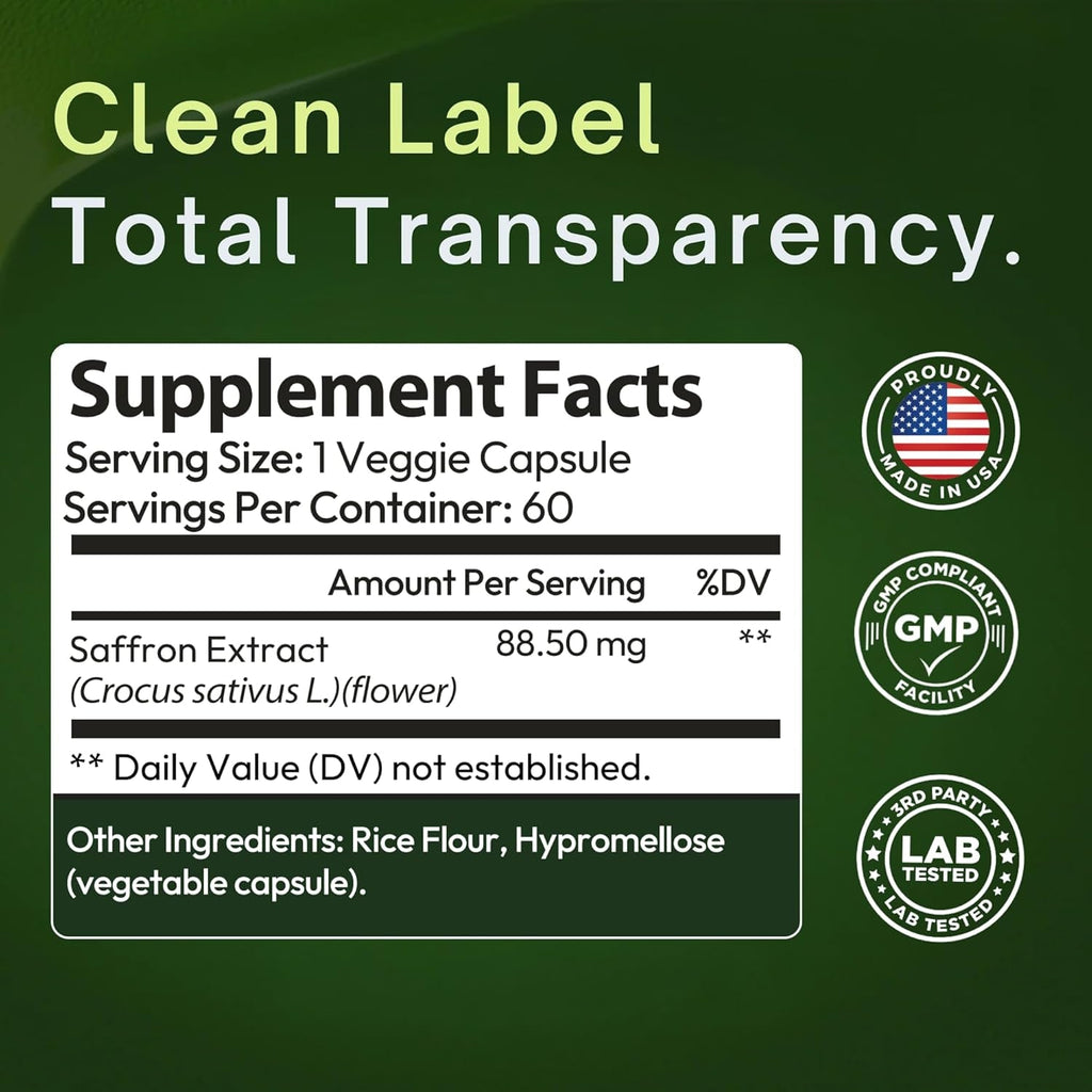 Natural Appetite Suppressant for Women & Men – Non-Stimulant Satiety Support & Holistic Daily Formula. Helps Control Hunger & Curb Cravings Naturally – 60 Veggie Capsules