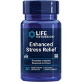 Life Extension Enhanced Stress Relief, Lemon Balm Extract, L-Theanine, Decompress with This Supplement for Stress, Gluten-Free, Non-Gmo, Vegetarian, 30 Capsules