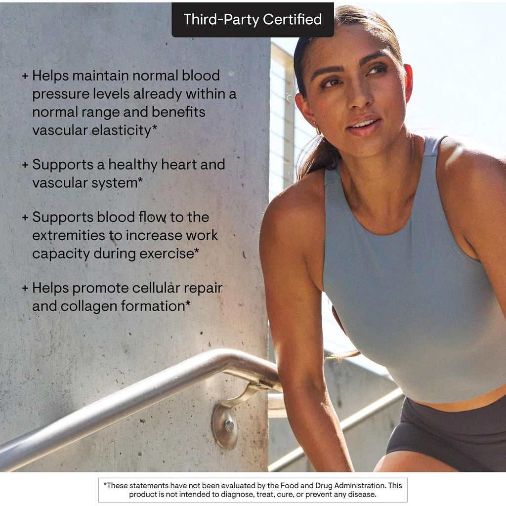 THORNE - L-Arginine - Sustained-Release - Supports Heart Health, Nitric Oxide Production, Exercise Capacity & Optimal Blood Flow* - Third-Party Certified - Gluten, Dairy & Soy-Free - 120 Capsules