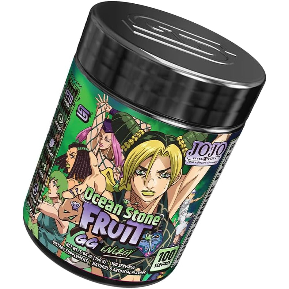 Gamer Supps GG Energy - Jojo'S Ocean Stone Fruit (100 Servings) - Keto Friendly Gaming Energy and Nootropic Blend, Sugar Free + Caffeine + Vitamins + Immune Support, Powder Drink