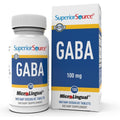 Superior Source GABA 100 Mg - Brain & Nervous System Support Supplement - Gamma-Aminobutyric Acid Supplement Aids Healthy & Relaxed Sleep - Bariatric Friendly - 100 Sublingual Dissolving Tablets