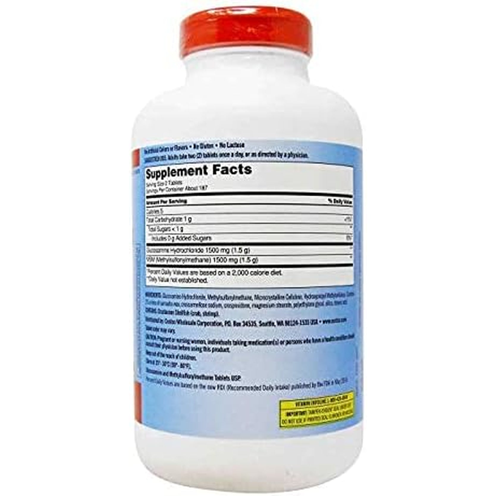 Kirkland Signature Glucosamine with MSM, 375 Tablets