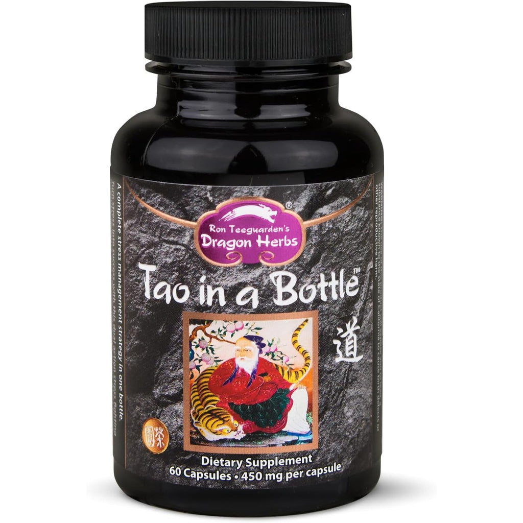 Dragon Herbs - Tao in a Bottle Capsules | Herbal Formula Supplement to Support Stress, Mood, Focus, Adaptability, (60 Capsules, 450 Mg Each)