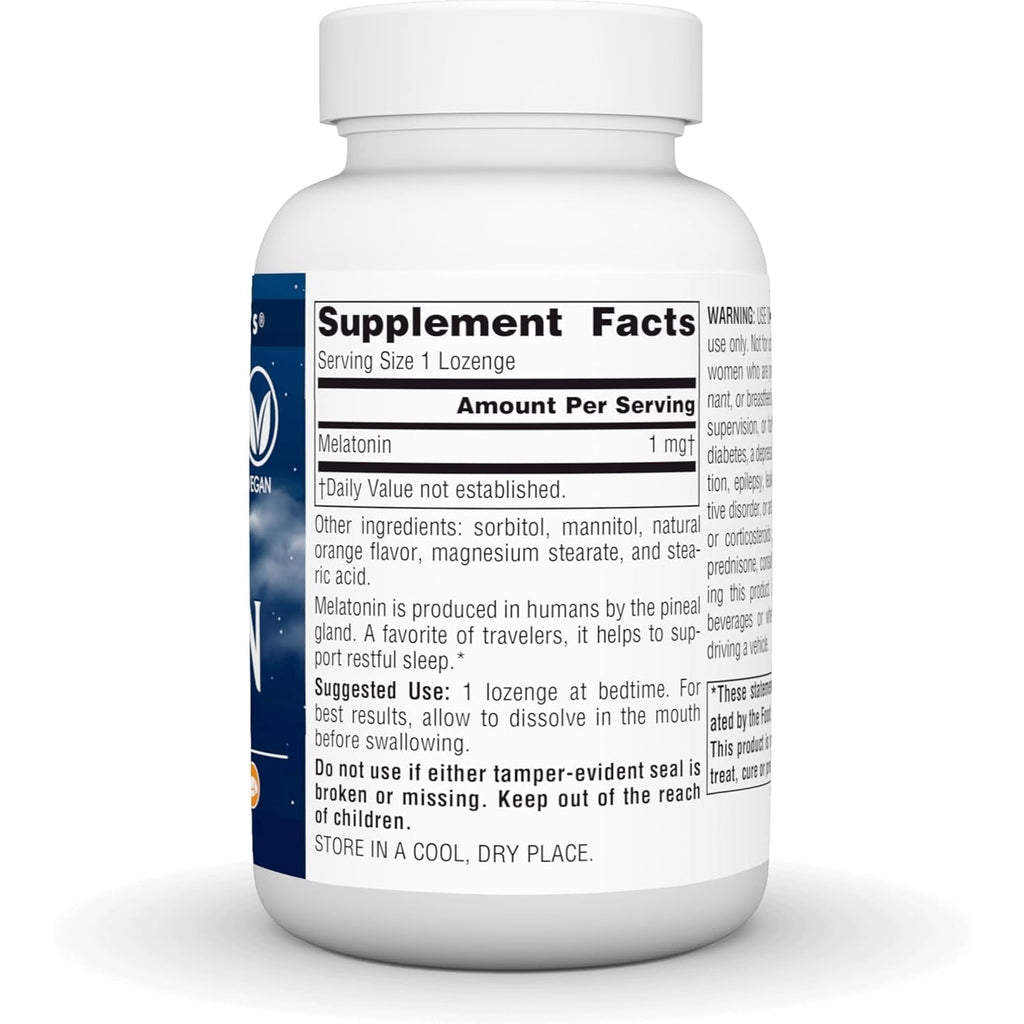 Source Naturals Sleep Science Melatonin, Helps Promote Sleep* - 1 Mg - 300 Orange Flavored Lozenges