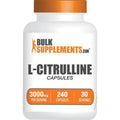 Bulksupplements.Com L-Citrulline Capsules - Citrulline Supplement, L-Citrulline 3000Mg Capsules - Citrulline Pills, Gluten Free - 8 Capsules per Serving, 240 Capsules (Pack of 1)