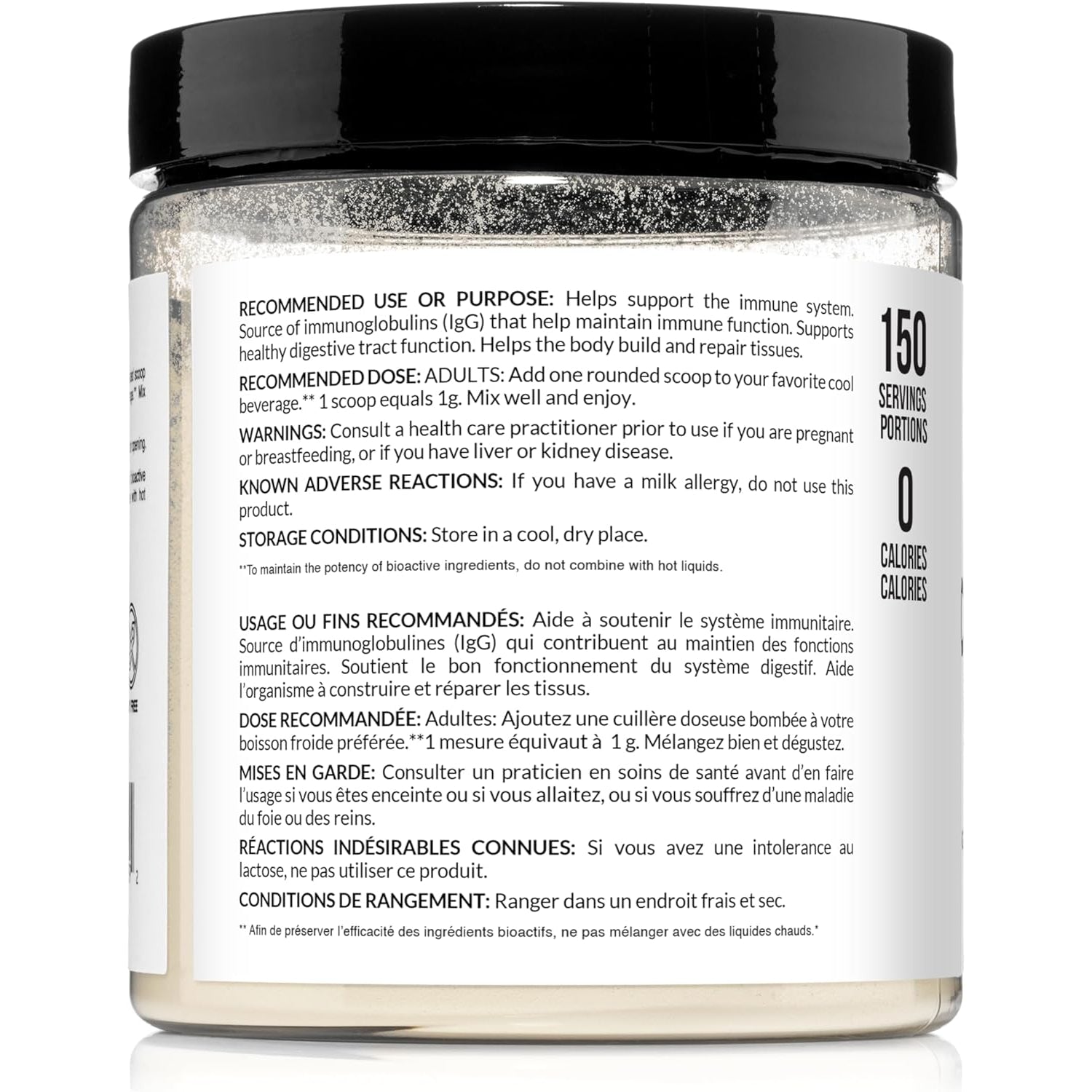 NAKED Colostrum Powder – 100% Grass-Fed Bovine Colostrum Supplement from US Farms | Tested at 20%+ Igg | Gut Health, Immunity, Recovery & Skin Support - 150 Servings