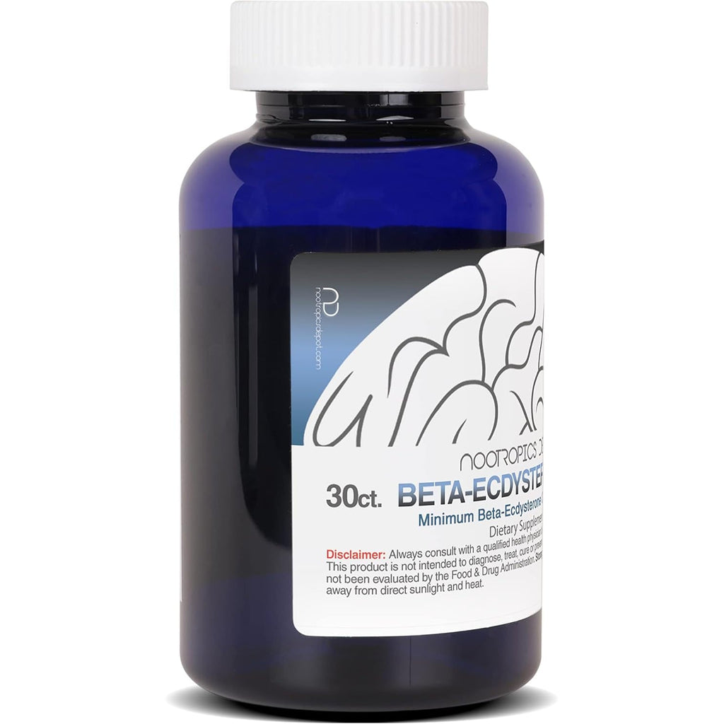 Nootropics Depot Beta Ecdysterone/20-Hydroxyecdysone 50% Capsules | 500Mg | Cyanotis Arachnoidea Extract | Phytoecdysteroid | 30 Count