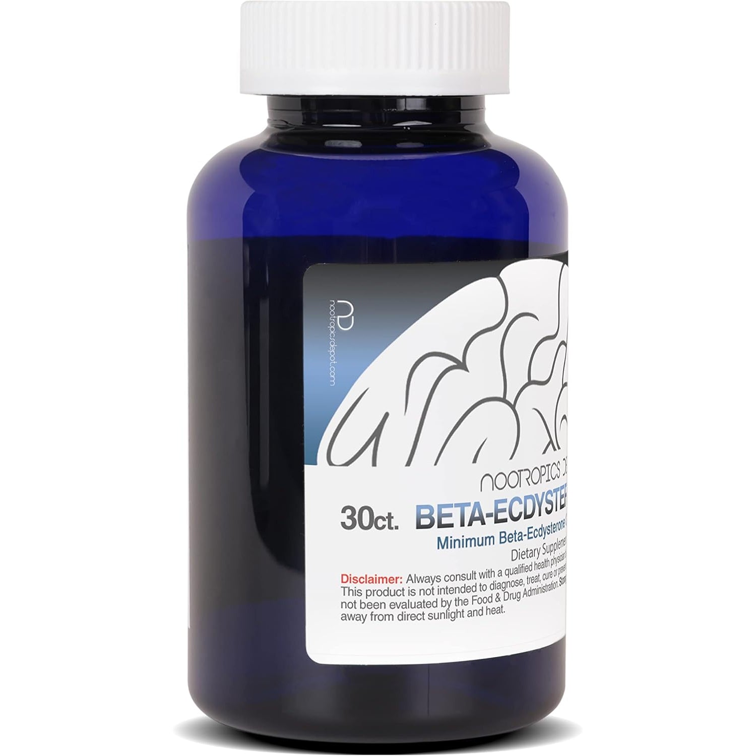 Nootropics Depot Beta Ecdysterone/20-Hydroxyecdysone 50% Capsules | 500Mg | Cyanotis Arachnoidea Extract | Phytoecdysteroid | 30 Count