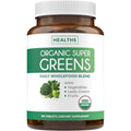 USDA Organic Super Greens Supplement - Organic Greens Fruits and Vegetable Supplement for Adults with 28 Superfood Complex with Superfruits Roots Herbs & More - Vegan & Non-Gmo (Up to 3 Month Supply)