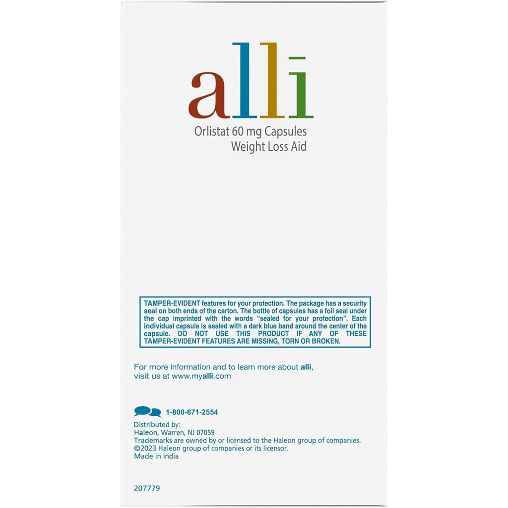 Alli Diet Weight Loss Supplement Pills, Orlistat 60Mg Capsules Starter Pack, Non Prescription Weight Loss Aid, 60 Count(Pack of 1)