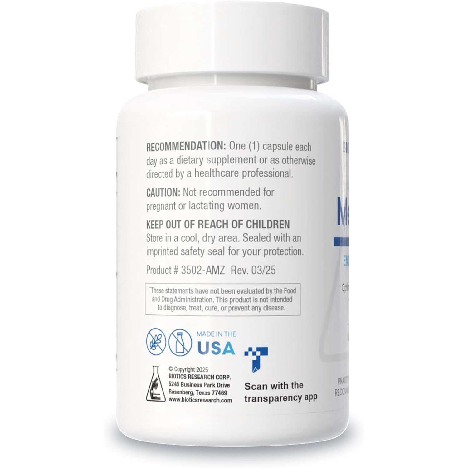 Biotics Research Meda Stim Support Endocrine Function, Nutritional Support for the Thyroid Gland, Healthy T3, T4, Thyroxine Levels, Metabolic Health, Contains Iodine, Selenium, Magnesium, 100 Capsules