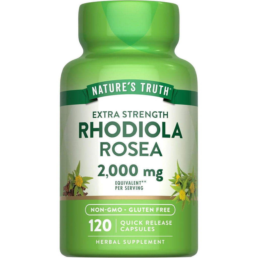 Nature'S Truth Rhodiola Rosea | 120 Capsules | Non-Gmo & Gluten Free Extract Supplement
