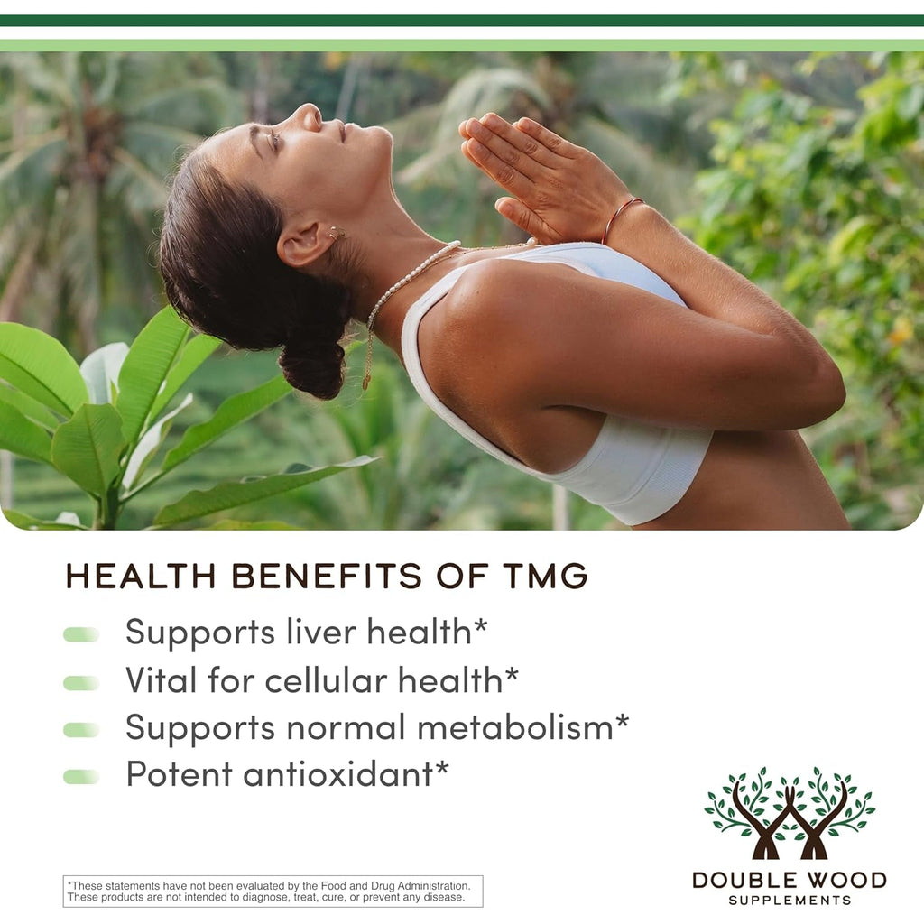 TMG Trimethylglycine Supplement - 99%+ Tested Purity - 1,000Mg per Serving, 180 Capsules (TMG Supplements for Homocysteine Control) Genuine TMG with Fishy Smell, Gluten Free, Non-Gmo