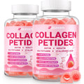 Collagen Gummies for Women, Sugar-Free Hydrolyzed Collagen Gummy with Type I, II, III, V, X Collagen Peptides, Biotin, Hyaluronic Acid & Multivitamins, Promote Skin/Hair/Nail/Bones, 120 Cts