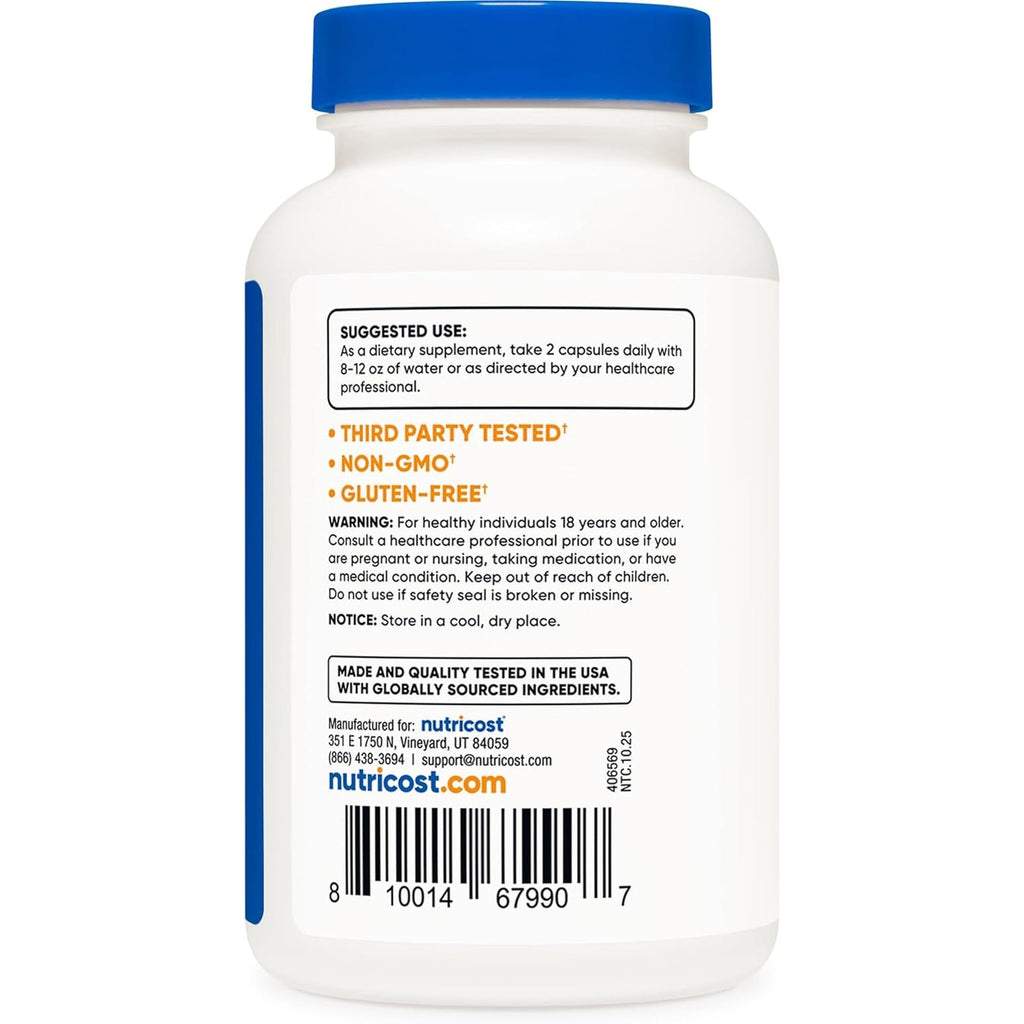 Nutricost Mimosa Pudica Seed Extract 120 Capsules for 60 Servings per Bottle - Vegan, GMO Free and Gluten Free