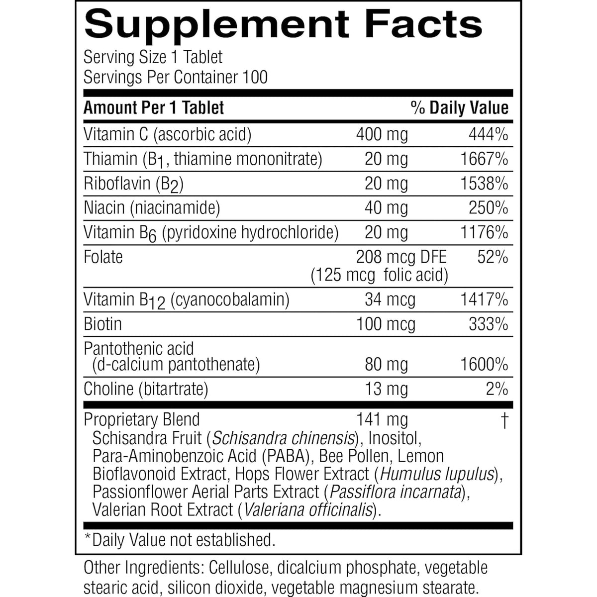 Nature'S Sunshine Nutri-Calm- Herbal Stress Relief Supplement for Natural Relief, Mood Support and Boost, Nervous System Support - 100 Count
