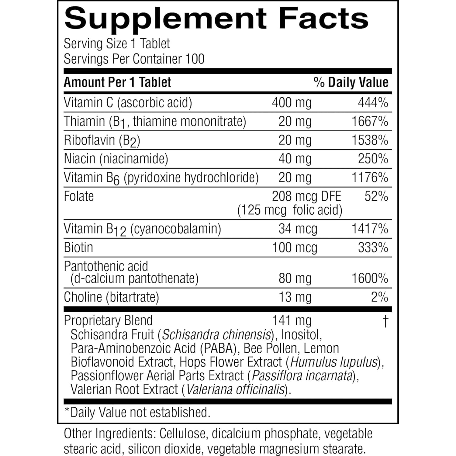 Nature'S Sunshine Nutri-Calm- Herbal Stress Relief Supplement for Natural Relief, Mood Support and Boost, Nervous System Support - 100 Count