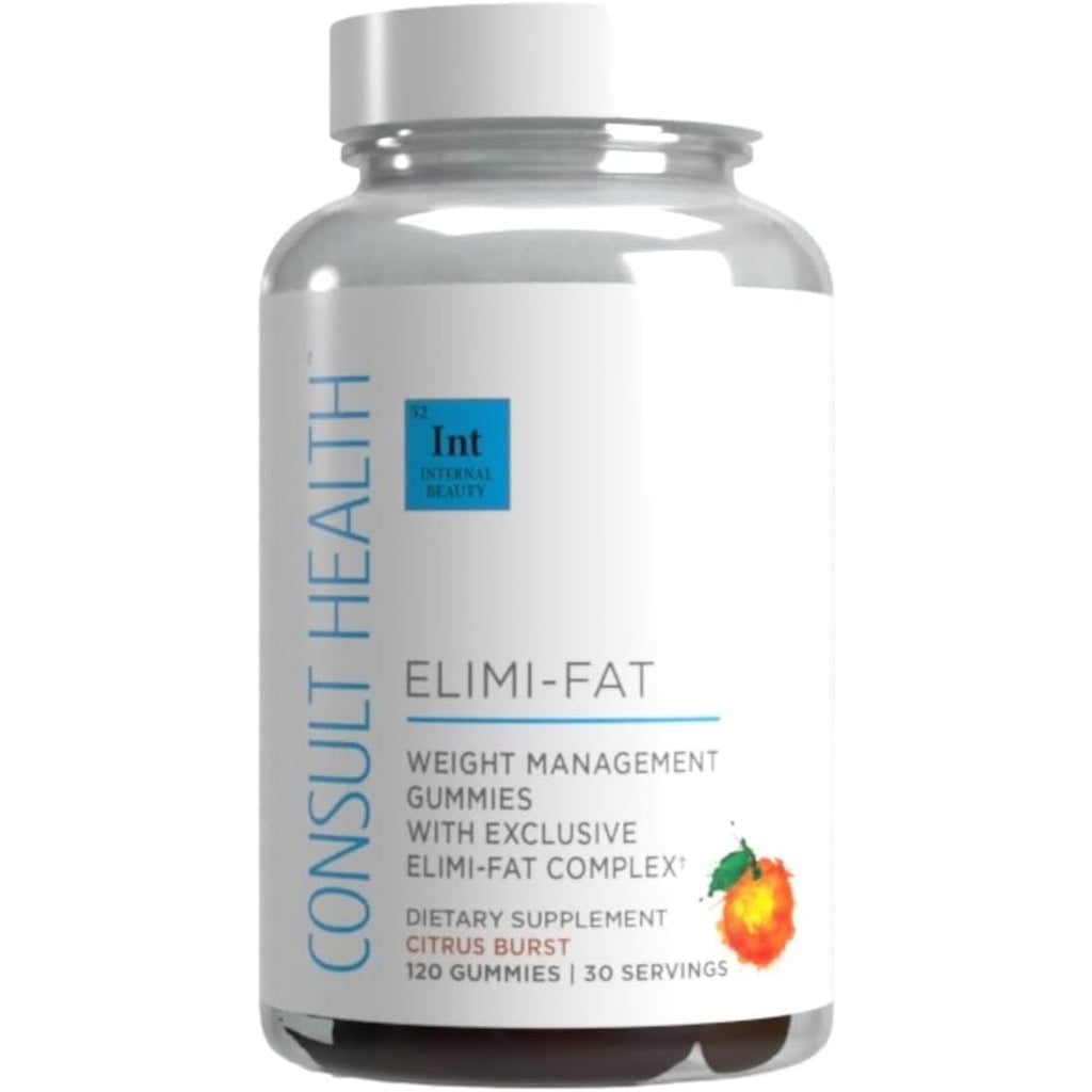 Consult Health Elimi-Fat Apple Cider Vinegar Morosil Weight Management Gummies - Supports Weight Loss- Gluten Free, Keto, Vegan - Citrus Flavor 120 Count