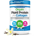 Orgain Protein Powder + Collagen, Vanilla Bean - 25G of Protein, 10G Collagen Peptides, Type I & III, 1B CFU Probiotics, Supports Hair, Skin, Nail, Joint & Gut Health, Gluten Free - 1.6Lb