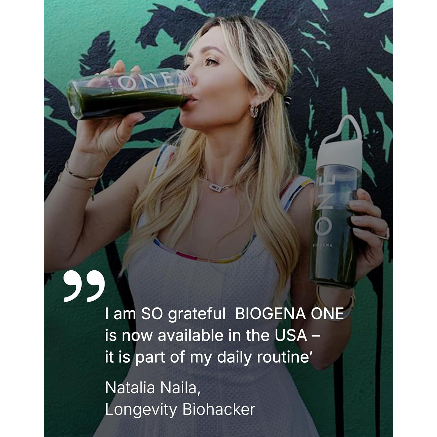 BIOGENA ONE All-In-One Super Greens Powder - 30 Travel Packs + Shaker - Supports Energy Metabolism & Immune Function**- 99 Nutrients with Probiotics, Vitamins & Coq10 - No Added Sugar - Apple-Kiwi