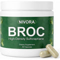 Nivora Broc High-Density Sulforaphane Supplement from Broccoli Sprouts – Immunity Support | Plant-Based Antioxidant Supplement | Supports Cellular Wellness & Overall Vitality