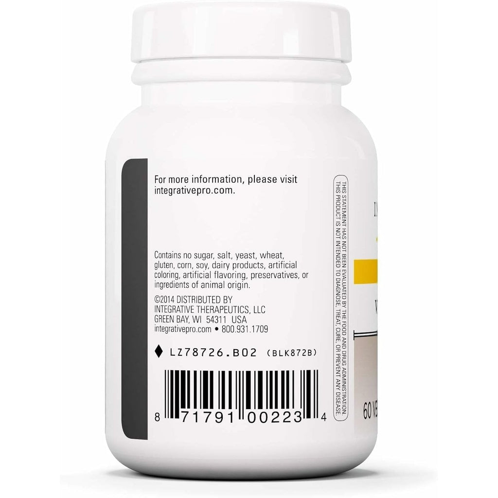 Integrative Therapeutics Vitex Extract - Period Care Supplement for Premenstrual Support* - Menstrual Supplement for Women* - Vegan, Gluten-Free & Dairy-Free - 60 Capsules (60 Servings)