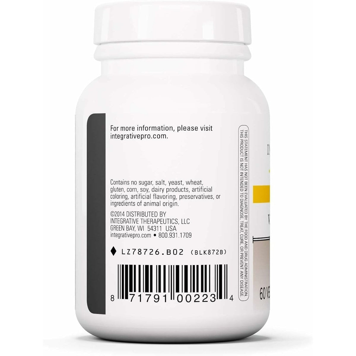 Integrative Therapeutics Vitex Extract - Period Care Supplement for Premenstrual Support* - Menstrual Supplement for Women* - Vegan, Gluten-Free & Dairy-Free - 60 Capsules (60 Servings)