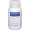 Pure Encapsulations - Folate 5,000 plus - Activated Folate, Vitamin B12 and B6 Combination - 60 Capsules