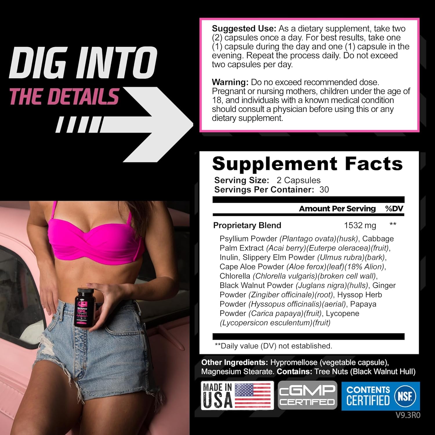 Weight Loss Pills for Women – Rockstar Skinny Gal Thermogenic Fat Burner, Fast-Acting Appetite Suppressant & Metabolism Booster, Max Strength, Keto Friendly
