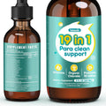19 in 1 Herbal Gut Cleanse Drops – Wormwood, Black Walnut, Chlorella 250Mg, 10B Probiotics, Clove & Oregano – Liquid Detox Support for Adults & Kids, Alcohol-Free, 2Oz