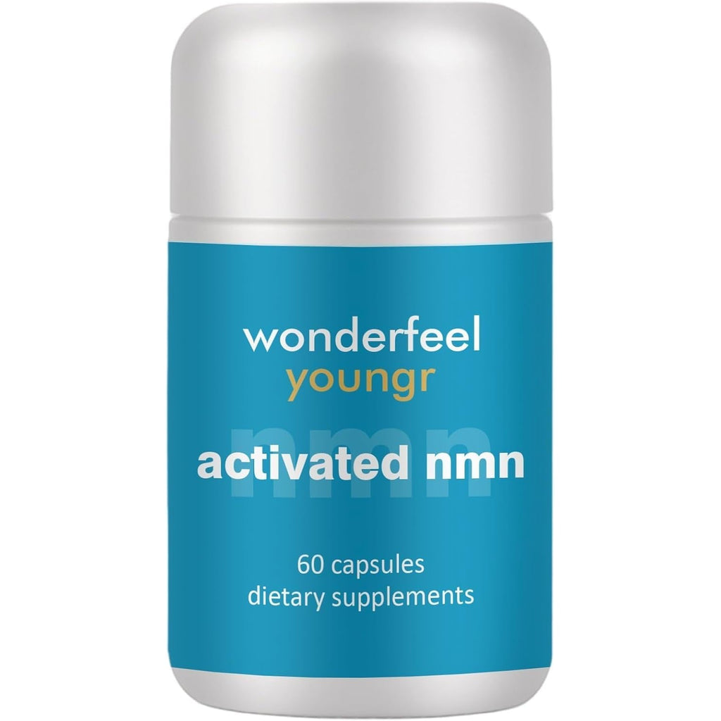 Wonderfeel Youngr NMN Supplement – with Quercettine, TMG & Resveratrol | Vegan Capsules for Daily Nutritional Use, 60 Count