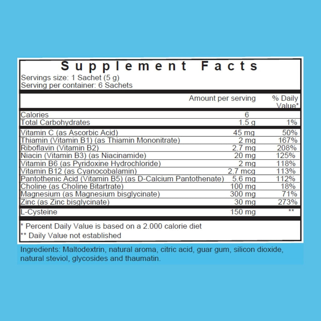 Previia – Pre-Drink Supplement | Nutrients before Social Drinking | Cysteine, Choline, B-Complex, Magnesium, VIT C | Lemon Flavor | Soluble Drink | 6 Doses | Feel Better after Drinking
