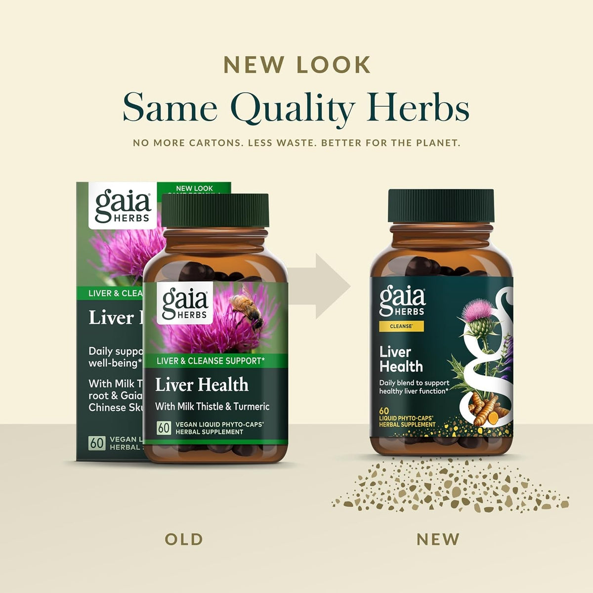 Gaia Herbs Liver Health - Supplement with Milk Thistle, Turmeric Root, Schisandra & Licorice Root for Liver & Cleanse Support* - 60 Vegan Liquid Phyto-Caps (60 Servings)
