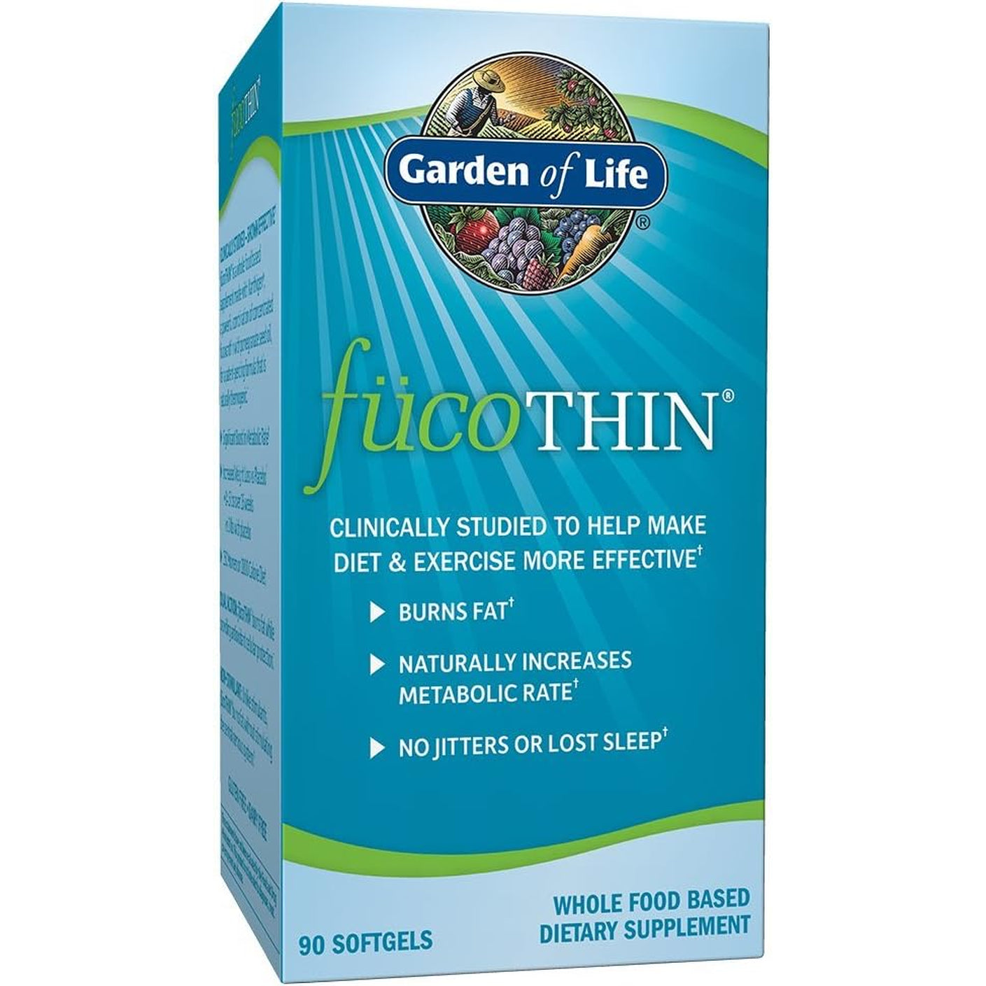 Garden of Life Fucoxanthin Supplements - Fucothin Diet Pill for Weight Loss, 90 Count