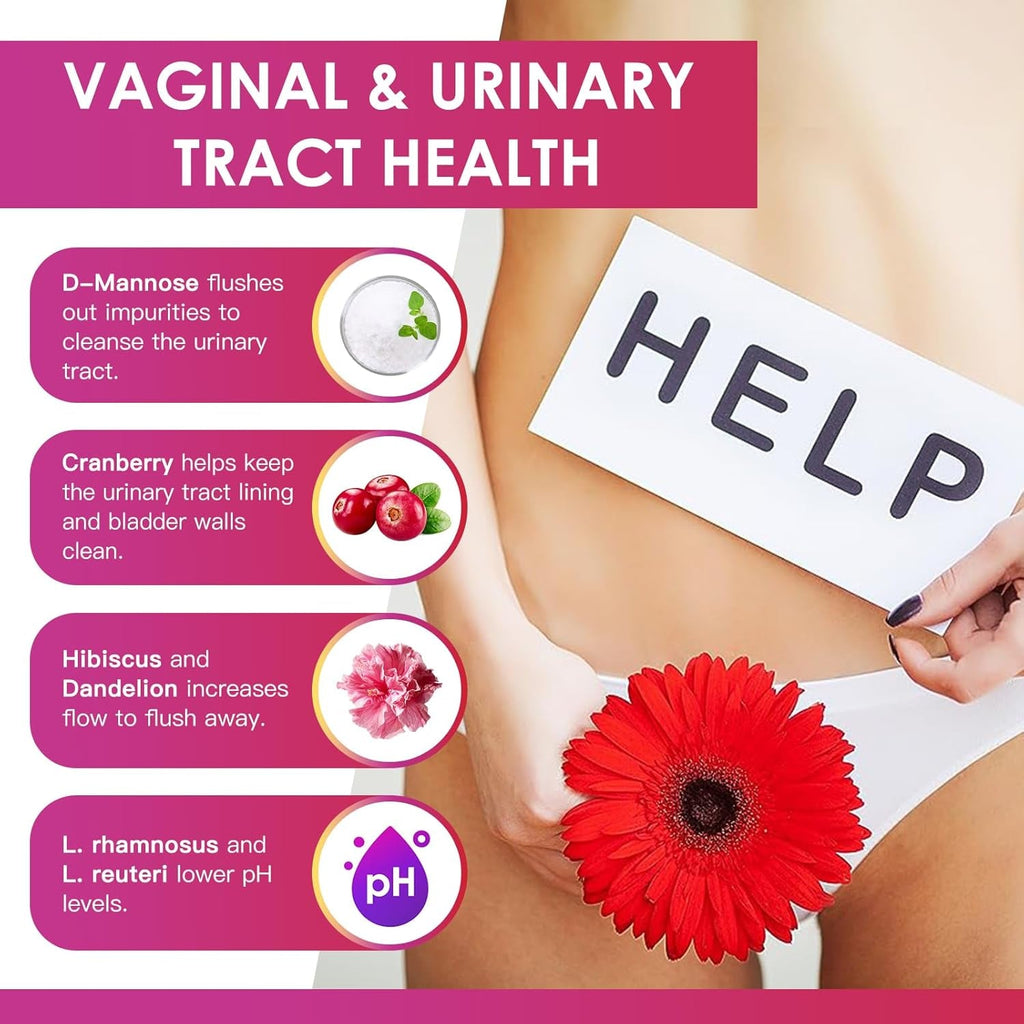 DRFOSTER Probiotics for Women Digestive Health, Vaginal Probiotics 120 Billion CFU 31 Strains with Digestive Enzymes & Prebiotics & D Mannose & Cranberry for Urinary Tract, 90 Capsules