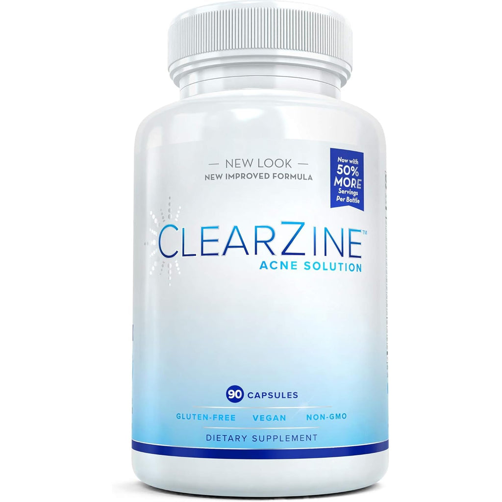 Acne Pills for Teens & Adults | Clear Skin Supplement, Vitamins for Hormonal & Cystic Acne, 90 Caps