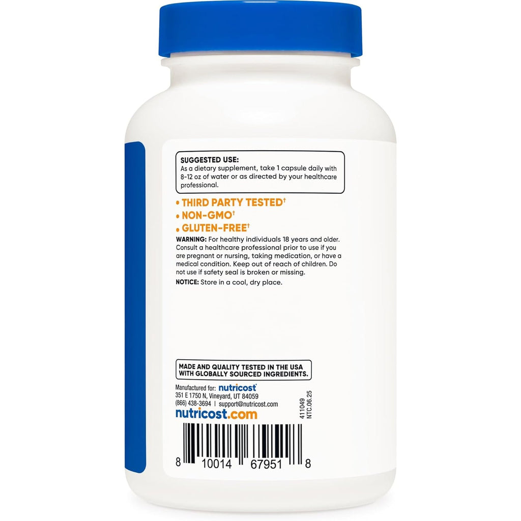 Nutricost TMG (Trimethylglycine) 750Mg, 120 Capsules