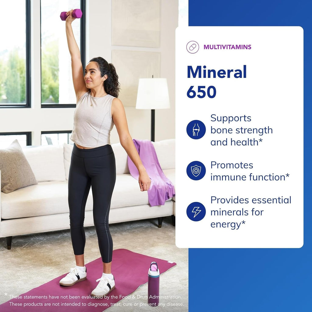 Pure Encapsulations Mineral 650 | Hypoallergenic Combination of Balanced Chelated|Minerals | 180 Capsules