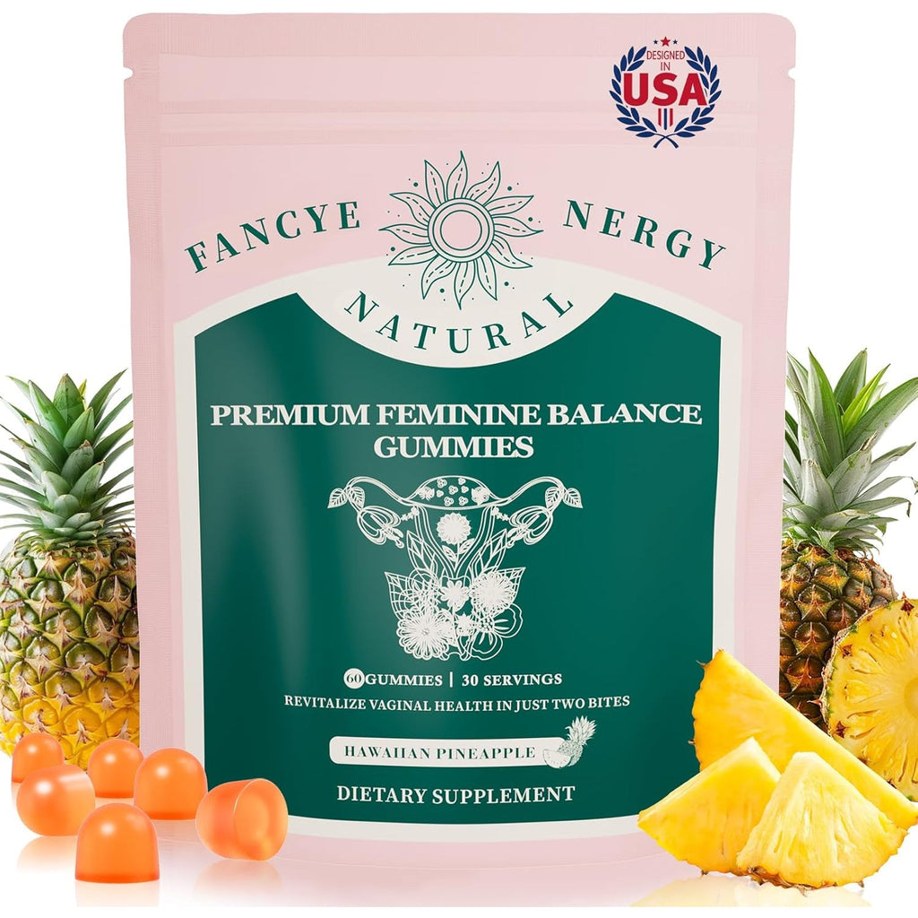Vaginal Probiotic Gummies for Women – Advanced Feminine Balance & Ph Support, Healthy Odor & Vaginal Flora, Immune & Digestive Health – Vegan, Gluten-Free – Hawaiian Pineapple – 60C