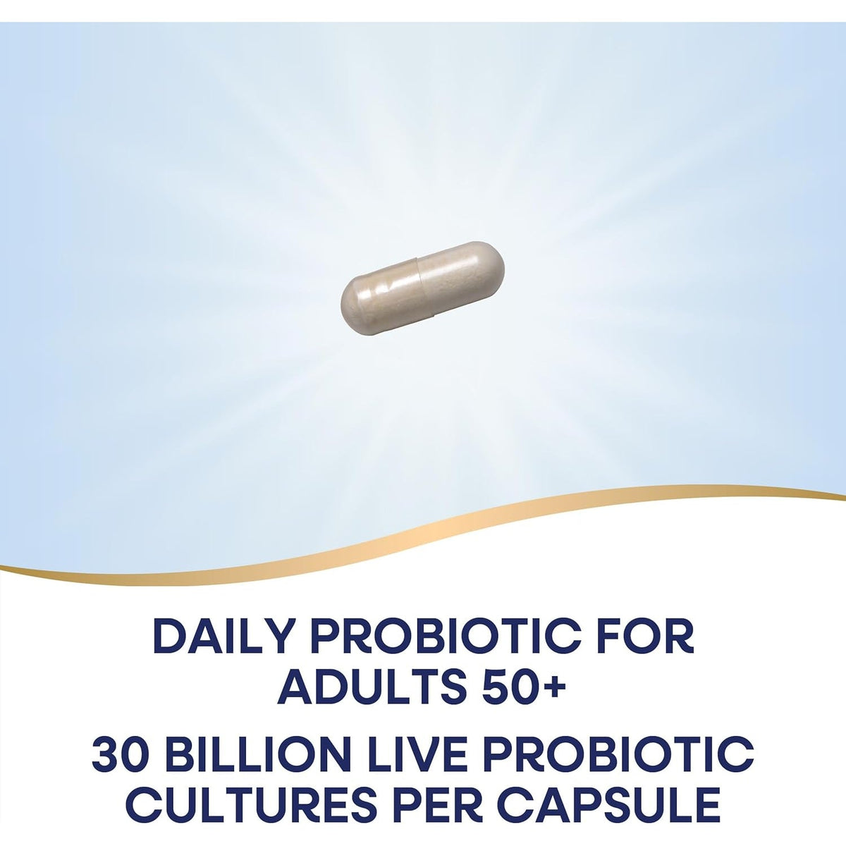 Nature'S Way Fortify 50+ Daily Probiotic for Men & Women, 30 Billion Live Cultures, Colon, Digestive, and Immune Health Support* Supplement, 30 Capsules