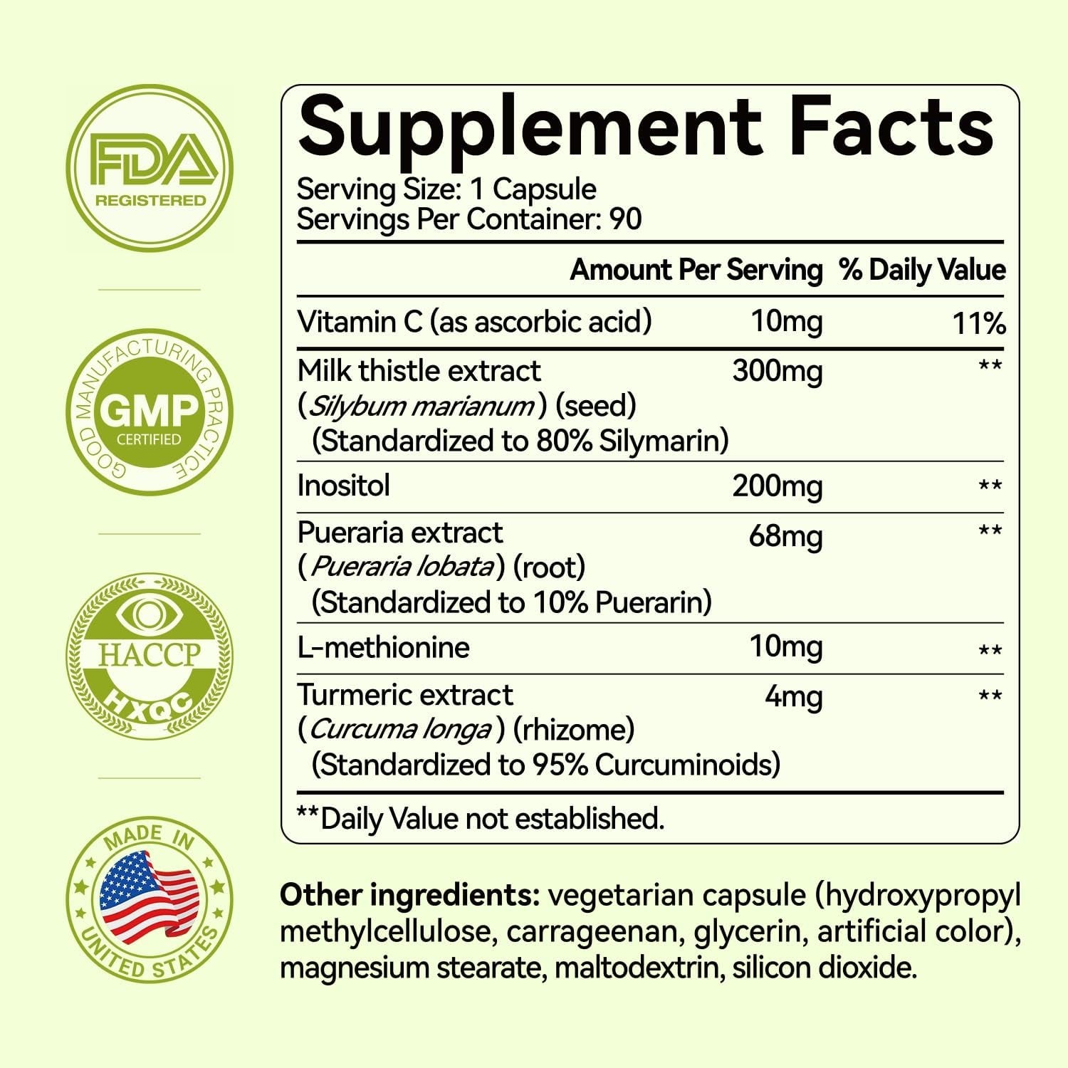 Oxyenergy Liver Cleanse Detox & Repair Supplement with 80% Milk Thistle, Turmeric, Inositol & Pueraria, Support Liver Health, Non-Gmo, Gluten-Free, 90 Vegetarian Capsules, Made in USA