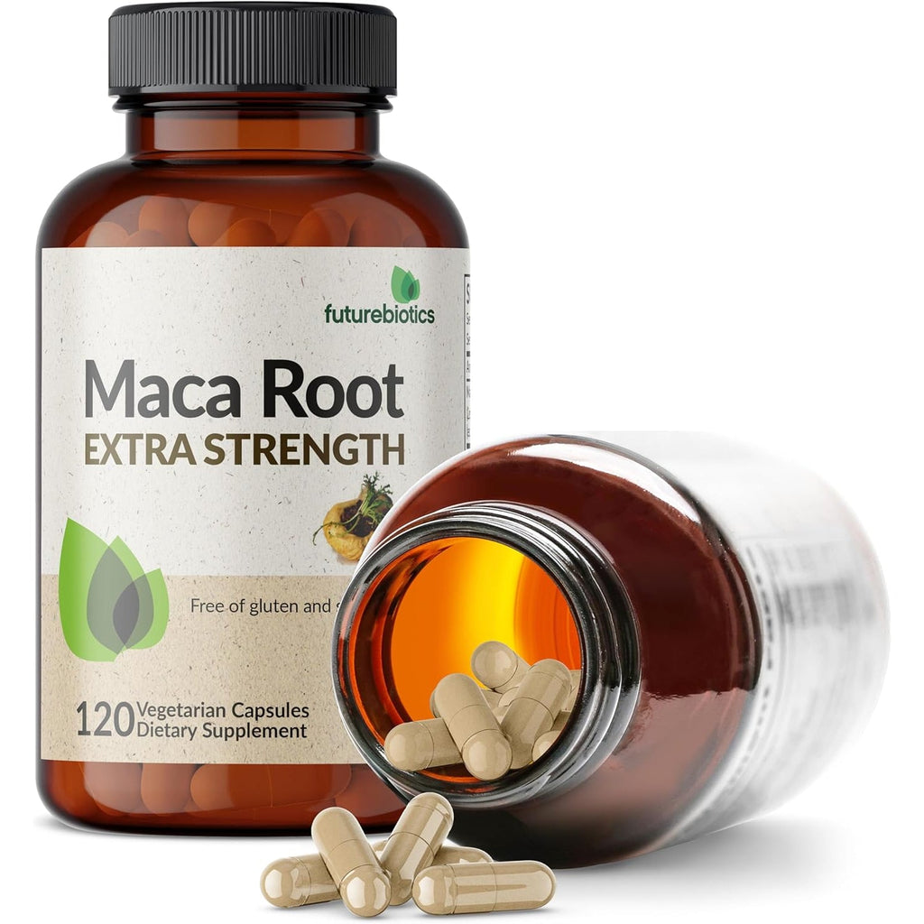 Futurebiotics Maca Root Extra Strength Supports Energy, Stamina & Reproductive Health, Non-Gmo, 120 Vegetarian Capsules