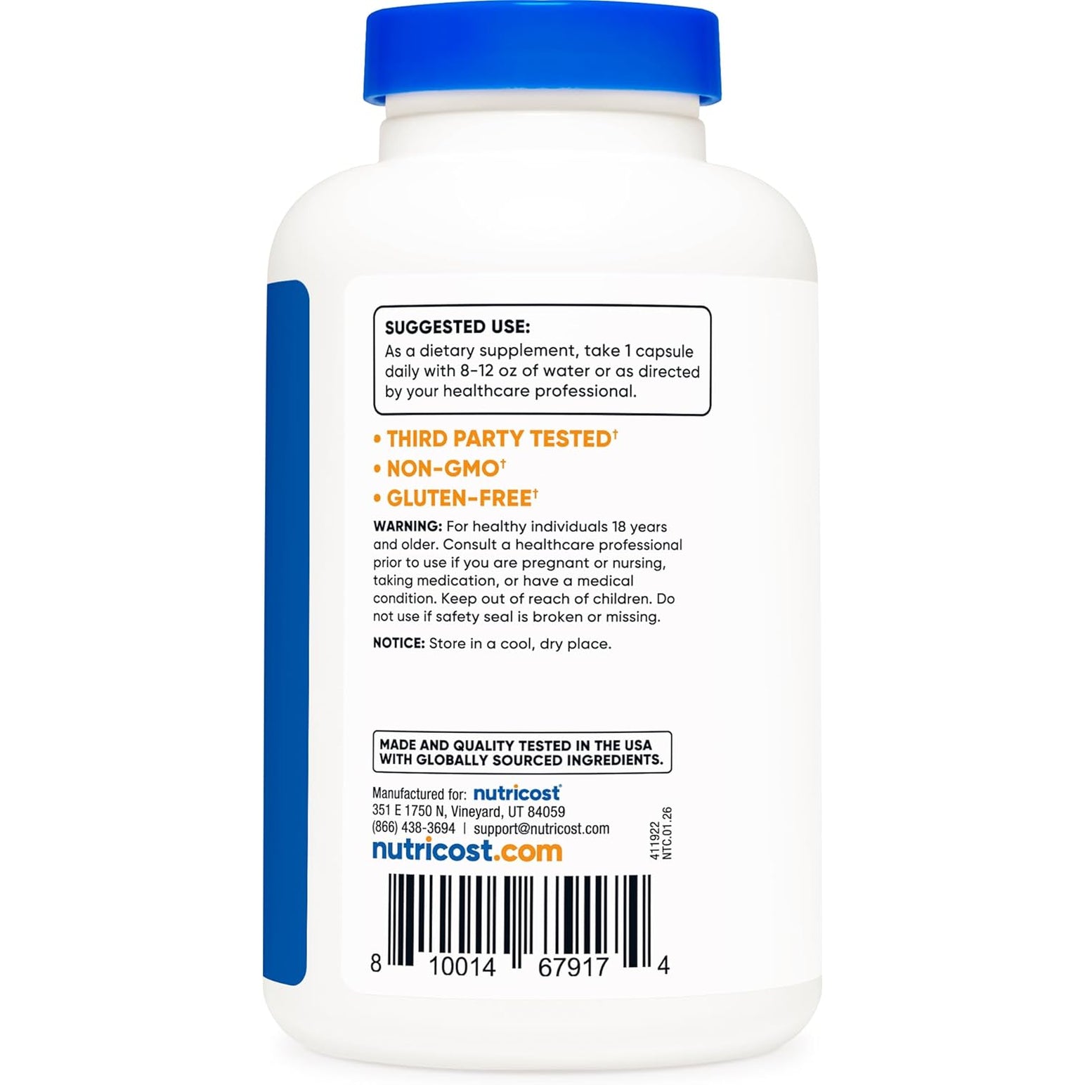 Nutricost Bitter Melon Extract 180 Capsules for 180 Servings per Bottle - Momordica Charantia, Vegan, Gluten Free and GMO Free